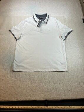 Michael Kors NWT White‎ Grey Polo Mens Sz XL